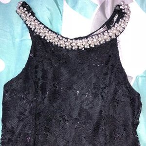 Faux Diamond collar blouse